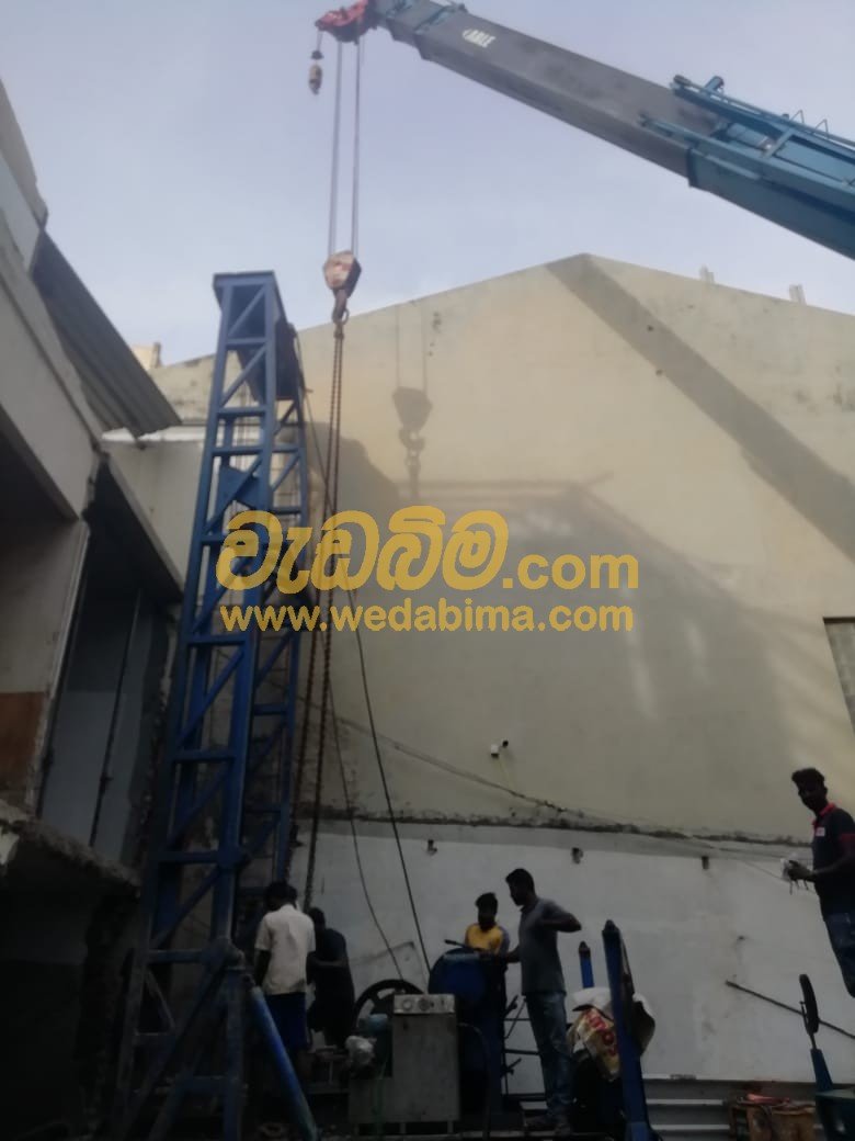 Secant pile walls construction Wellampitiya