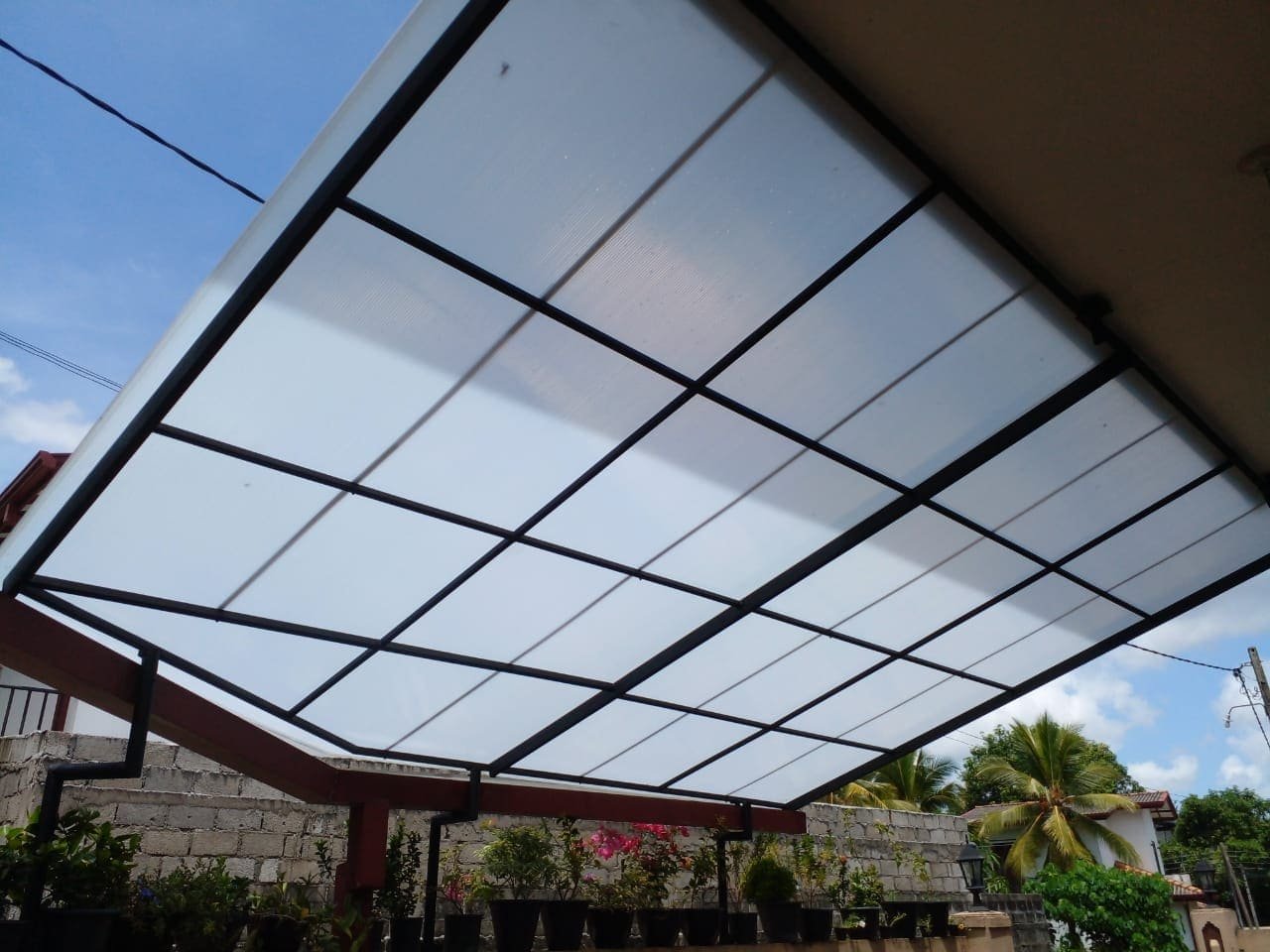 Steel Canopy Construction in Sri Lanka