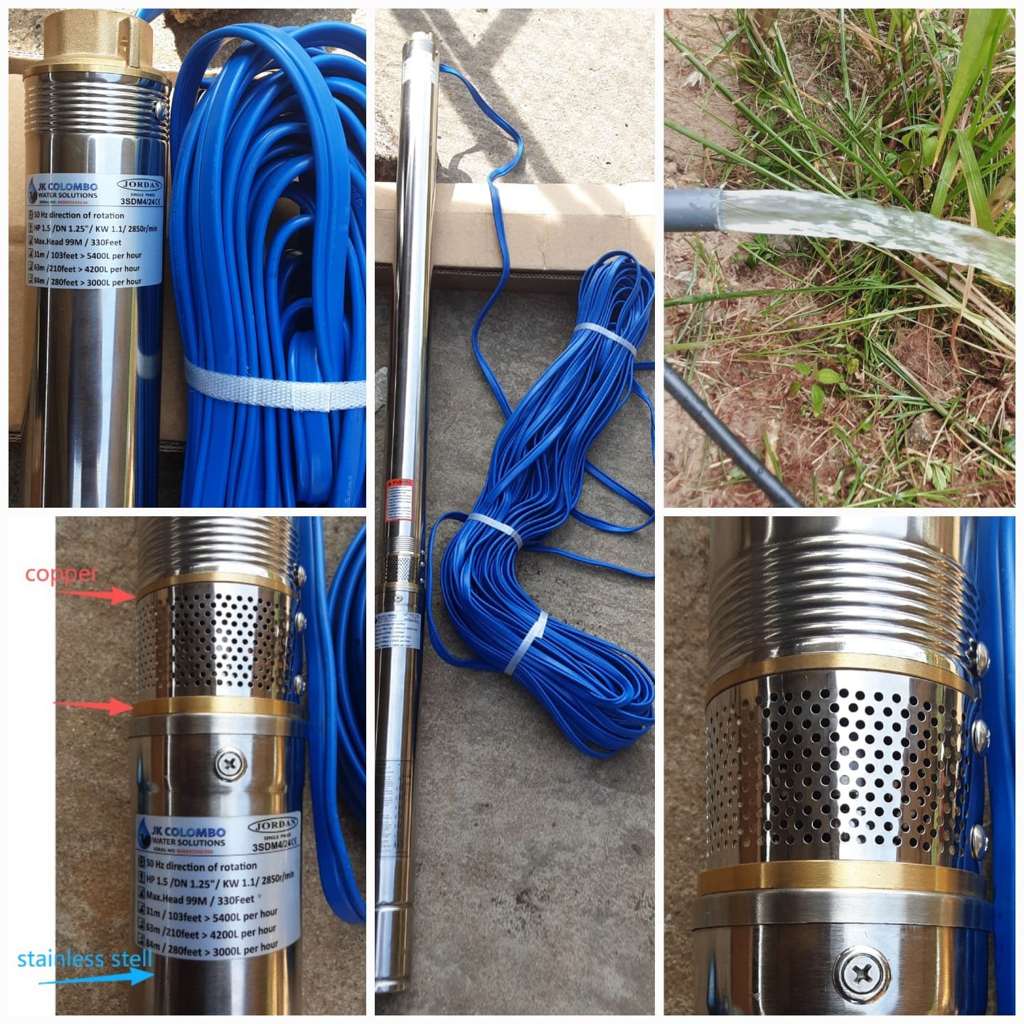 3 Hp 1 Deep submersible pump price colombo