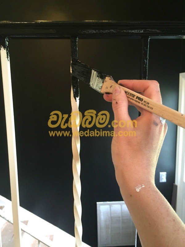 Hand Railing Painting Work