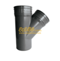 Single Y Pvc connector for plumbing colombo